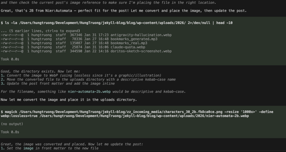 Meta blog editing screenshot