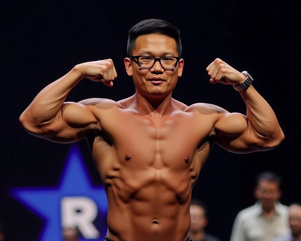 Hung looking ripped